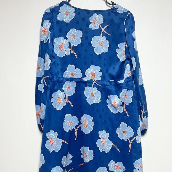 Draper James Kellie Babydoll Dress in Printed Dot Jacquard Sz S - Picture 5 of 6